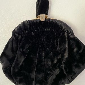 Vintage Soft Velvet Clutch